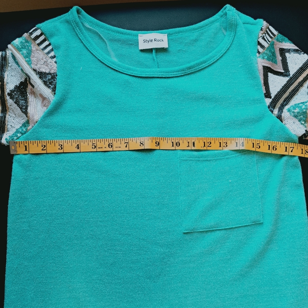 Style Rack Aztec Sequin shirt, small, NWOT - Picture 6 of 7